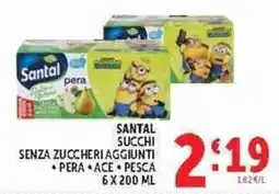 Deco Supermercati Santal succhi senza zuccheri aggiunti offerta