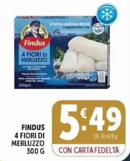 Deco Supermercati Findus 4 Fiori di Merluzzo offerta