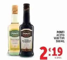 Deco Supermercati Ponti aceto vari tipi offerta