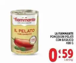 Deco Supermercati La Fiammante pomodori pelati con basilico offerta