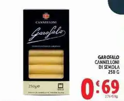 Deco Supermercati Garofalo cannelloni di semola offerta