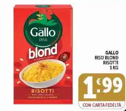 Deco Supermercati Gallo riso blond risotti offerta