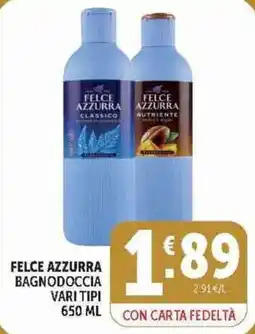 Deco Supermercati Felce Azzurra bagnodoccia vari tipi offerta