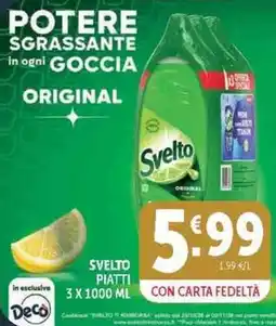 Deco Supermercati Svelto piatti original offerta
