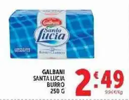 Deco Supermercati Galbani Santa Lucia burro offerta