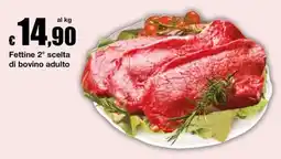 Sì con te Supermercati Fettine 2° scelta di bovino adulto offerta