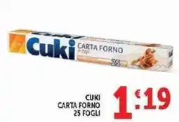 Deco Supermercati Cuki carta forno offerta