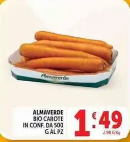 Deco Supermercati Almaverde bio carote offerta
