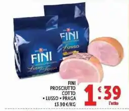 Deco Supermercati FINI Prosciutto Cotto offerta