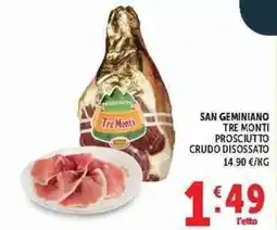 Deco Supermercati Prosciutto Tre Monti offerta