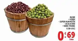 Deco Supermercati Olive verdi super mammuth sicilia d00 nere itrane offerta