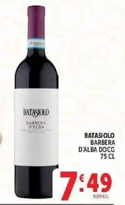 Deco Supermercati Batasiolo Barbera d'Alba DOCG offerta