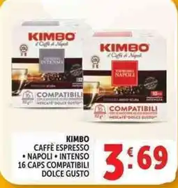 Deco Supermercati Kimbo Caffè Espresso Napoli Intenso offerta