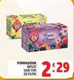 Deco Supermercati Pompadour infusi vari tipi offerta