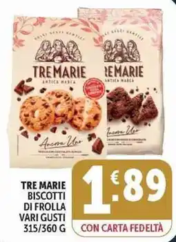 Deco Supermercati Tre Marie biscotti di frolla offerta