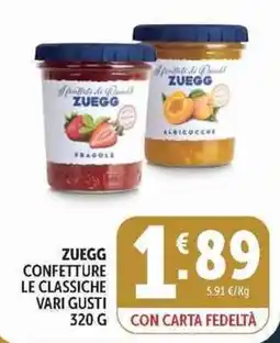 Deco Supermercati Zuegg confettura le classiche offerta
