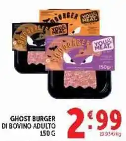 Deco Supermercati Ghost Burger di bovino adulto offerta
