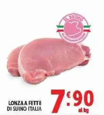 Lonza a fette di suino Italia