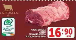 Deco Supermercati Cuore di reale legato di bovino adulto Black Angus Irlanda offerta