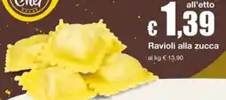 Sì con te Supermercati Ravioli alla zucca offerta