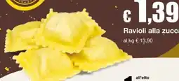 Sì con te Supermercati Ravioli alla zucca offerta