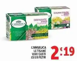 Deco Supermercati L'Angelica le tisane vari gusti offerta