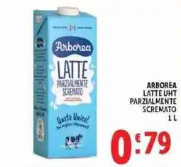Deco Supermercati Arborea latte UHT parzialmente scremato offerta