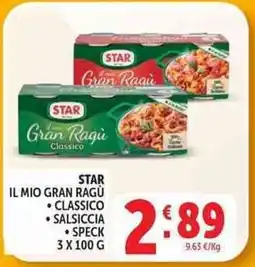 Deco Supermercati Star il mio gran ragù classico offerta