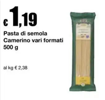 Pasta di semola Camerino