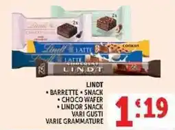Deco Supermercati Lindt barrette snack offerta