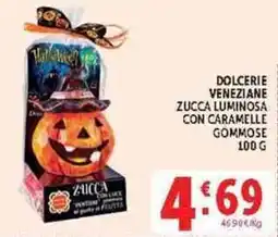 Deco Supermercati Zucca luminosa con caramelle gommose offerta