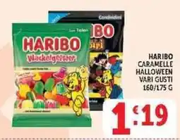 Deco Supermercati Haribo caramelle halloween vari gusti offerta