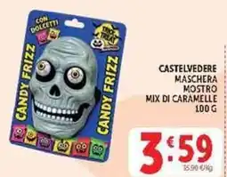 Deco Supermercati Maschera mostro Candy Frizz offerta