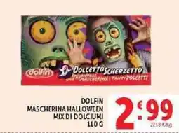 Deco Supermercati Dolfin mascherina halloween mix di dolciumi offerta