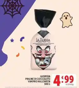 Deco Supermercati La Suisse praline di cioccolato vampiro halloween offerta