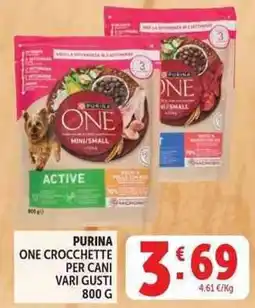 Deco Supermercati Purina One crocchette per cani vari gusti offerta