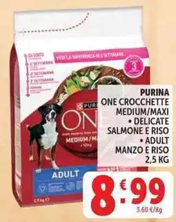 Deco Supermercati Purina One Crocchette Medium/Maxi Adult offerta