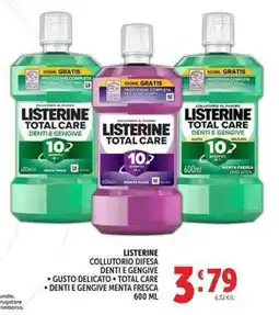 Deco Supermercati Listerine collutorio difesa denti e gengive offerta