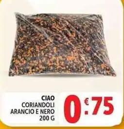 Deco Supermercati Ciao coriandoli arancio e nero offerta
