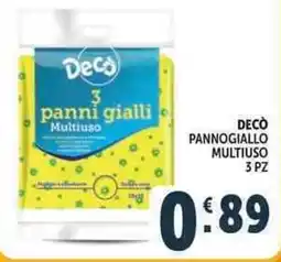 Deco Supermercati Decò panni gialli multiuso offerta