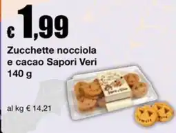 Sì con te Supermercati Zucchette nocciola e cacao Saporiveri offerta
