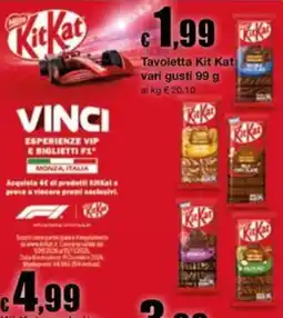 Sì con te Supermercati Tavoletta Kit Kat offerta