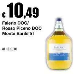 Sì con te Supermercati Falerio Rosso Piceno Monte Barile offerta