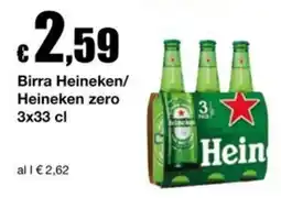 Sì con te Supermercati Birra Heineken/Heineken zero offerta