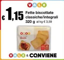 Sì con te Supermercati Fette biscottate classiche/integrali offerta