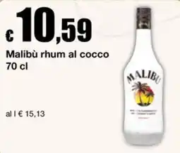 Sì con te Supermercati Malibù rhum al cocco offerta
