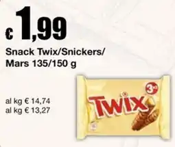 Sì con te Supermercati Snack Twix offerta