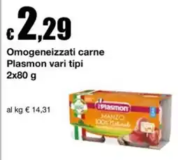 Sì con te Supermercati Omogeneizzati carne Plasmon offerta