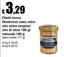Sì con te Supermercati Filetti tonno Nostromo offerta