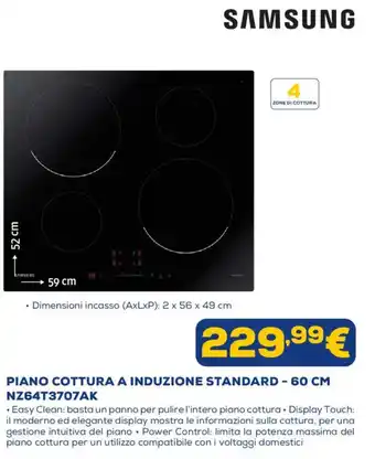 Piano cottura a induzione standard - 60 cm Samsung